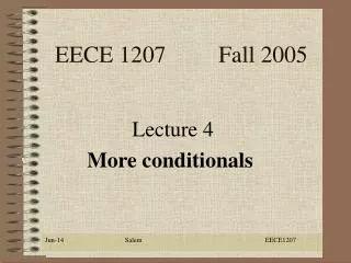 EECE 1207 Fall 2005