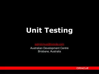 Unit Testing