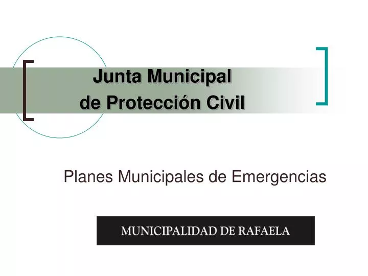 planes municipales de emergencias