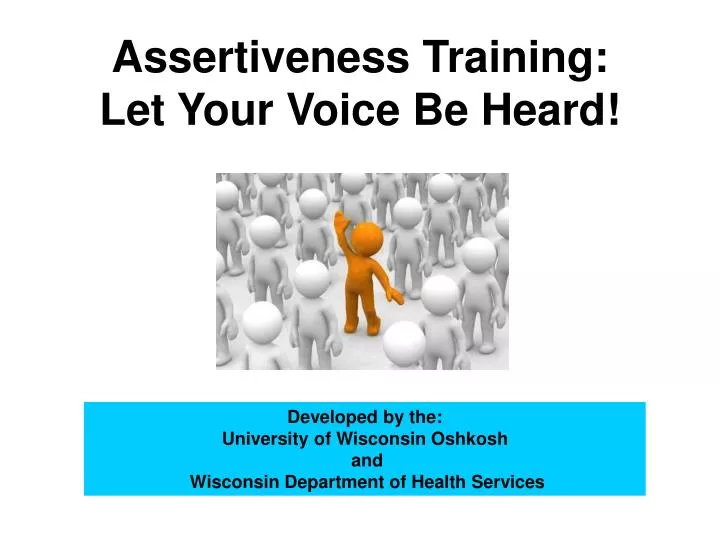 assertiveness training let your voice be heard