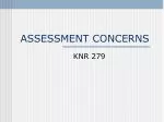 ASSESSMENT CONCERNS - slide 1