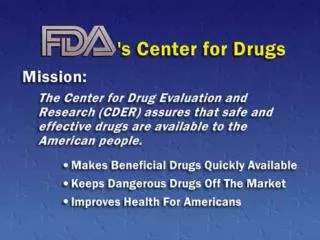 Process of FDA New Drug Approval: 1- New Compound with promising preclinical data 2- Sponsor applies to FDA for an IND (