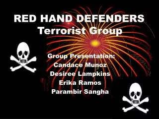 RED HAND DEFENDERS Terrorist Group