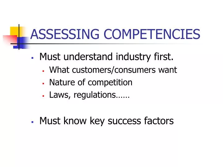 assessing competencies