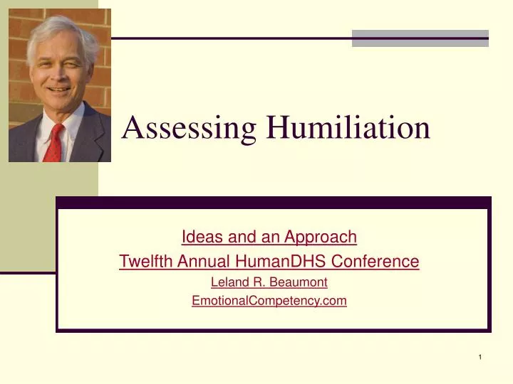 assessing humiliation