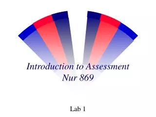 Introduction to Assessment Nur 869