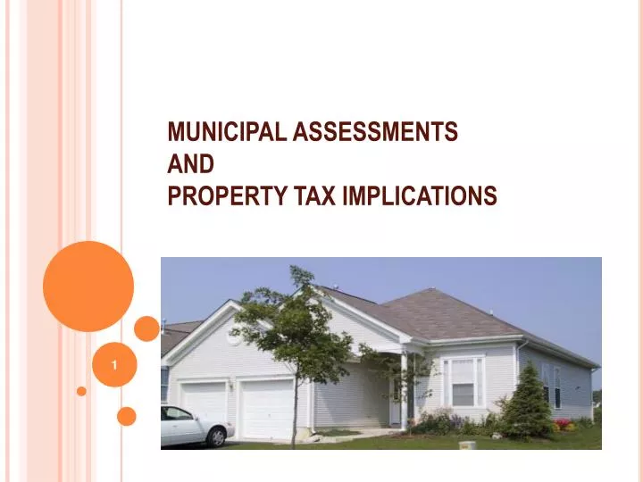 municipal assessments and property tax implications