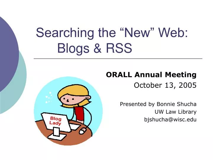 searching the new web blogs rss