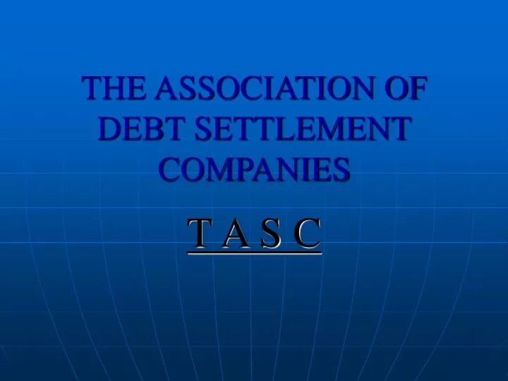 the association of debt settlement companies