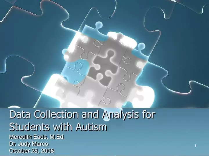 data collection and analysis for students with autism
