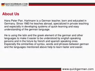 Quick German - German Language Learning Lessons