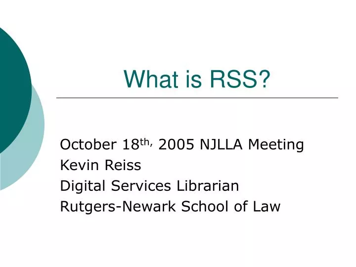what is rss