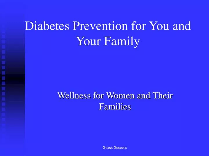diabetes prevention for you and your family