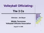 Volleyball Officiating: - slide 1