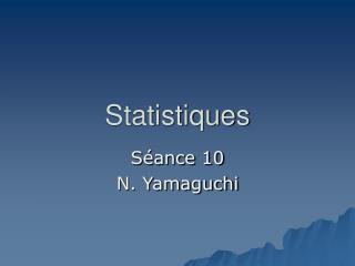 statistiques