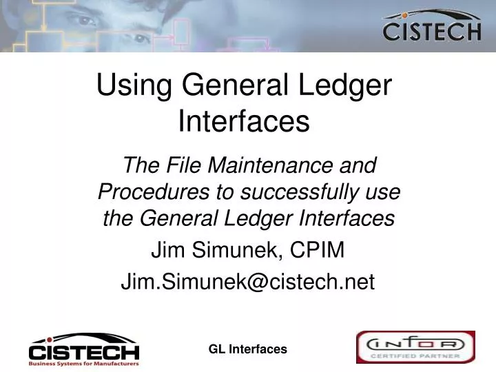using general ledger interfaces