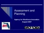 Assessment and Planning - slide 1