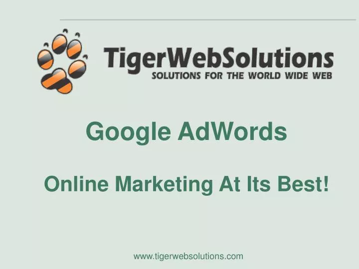 google adwords online marketing at its best