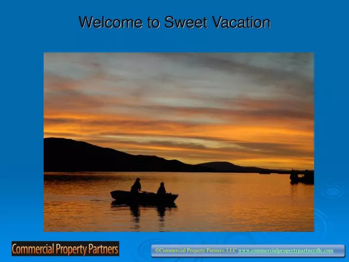 welcome to sweet vacation