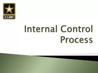 Internal Control Process