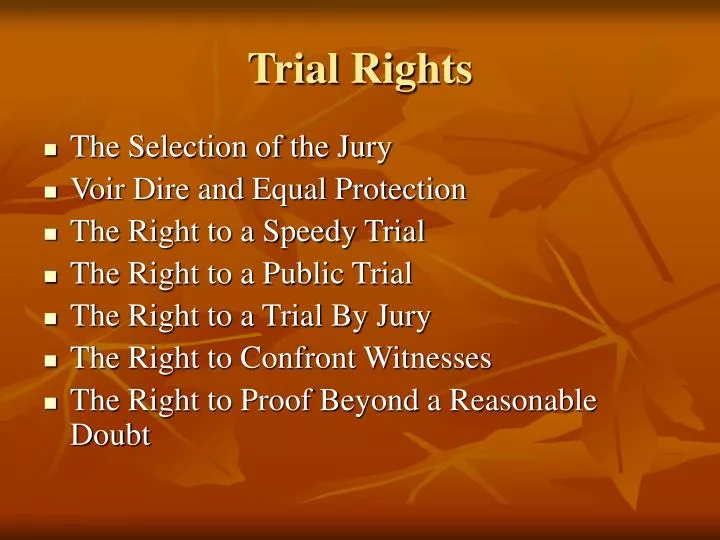 trial rights