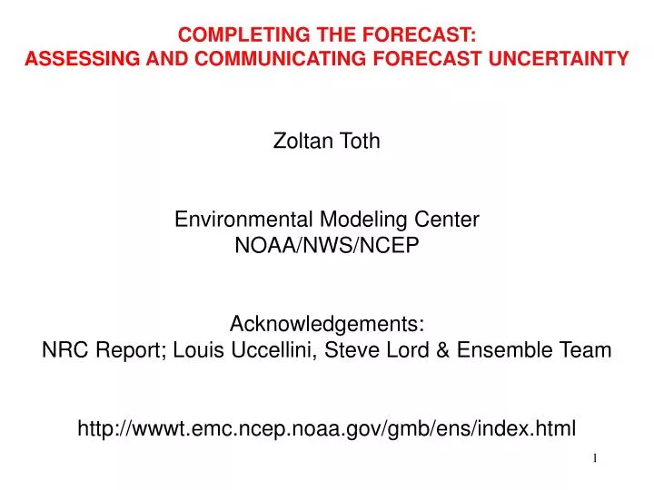 completing the forecast assessing and communicating forecast uncertainty