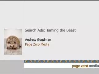 Search Ads: Taming the Beast