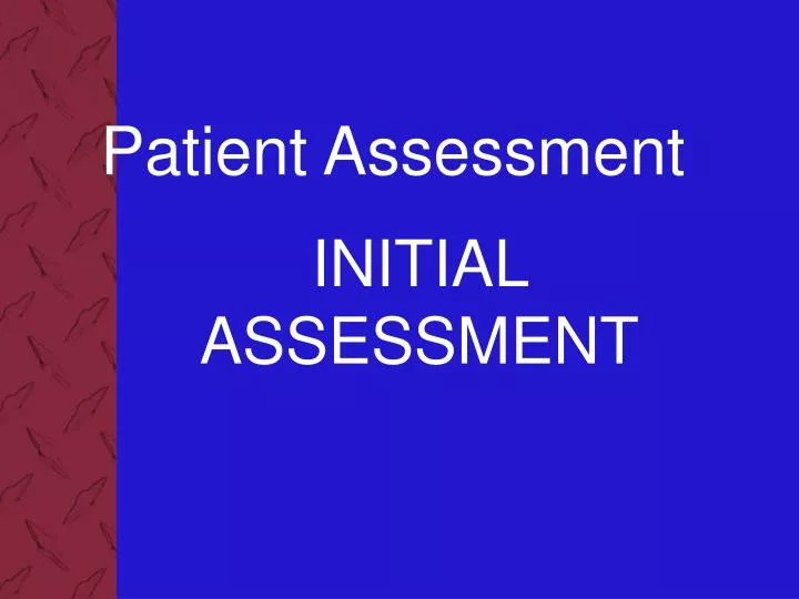 patient assessment