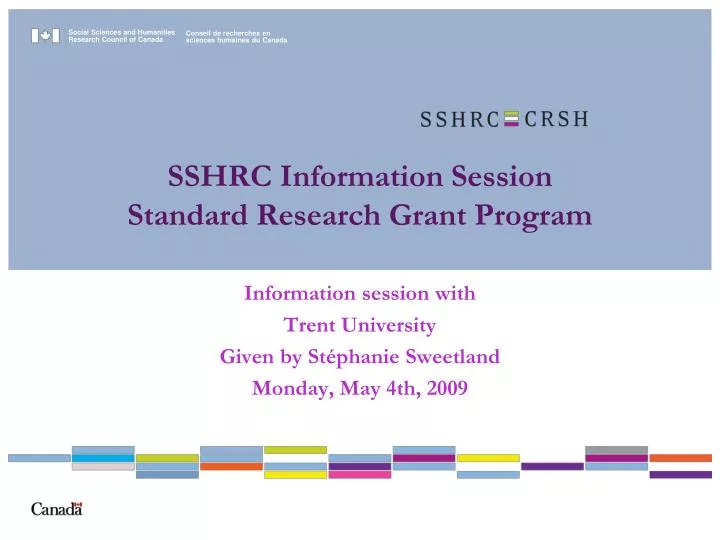 sshrc information session standard research grant program