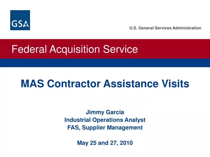 mas contractor assistance visits