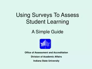 Using Surveys To Assess Student Learning