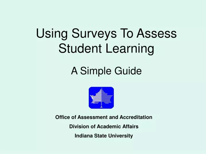 using surveys to assess student learning