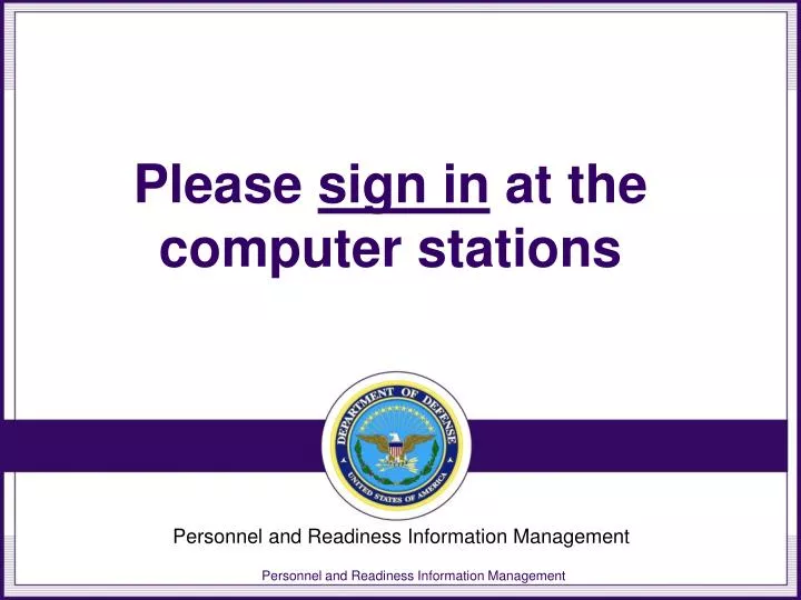 please sign in at the computer stations