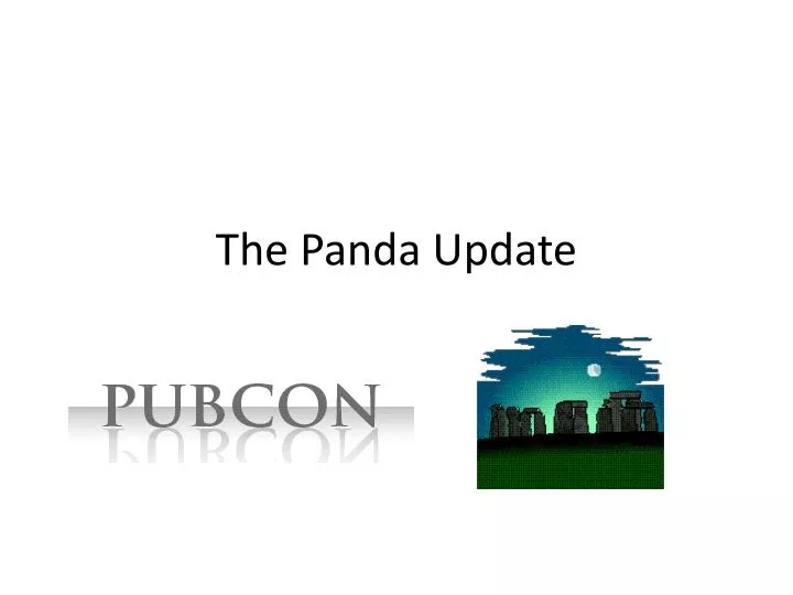 the panda update