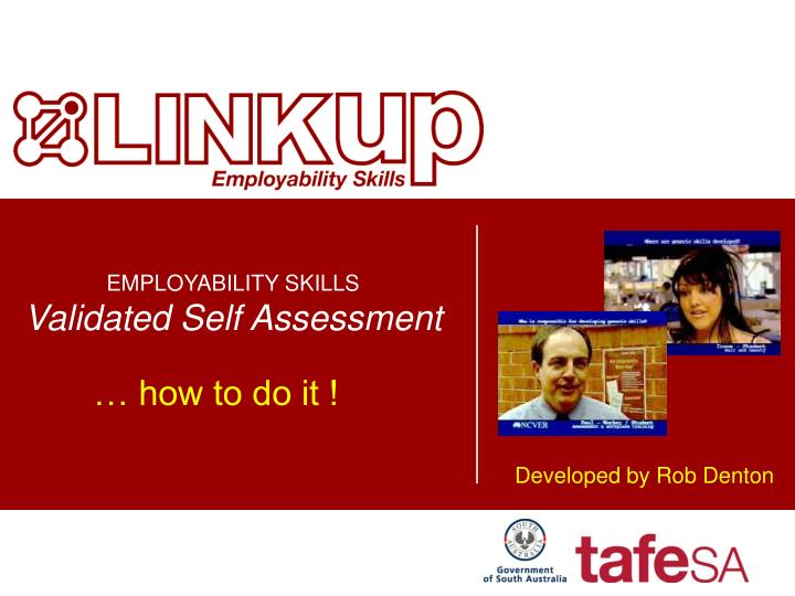 employability skills validated self assessment