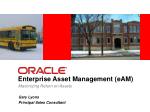 Enterprise Asset Management (eAM) - slide 1