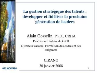 la gestion strat gique des talents d velopper et fid liser la prochaine g n ration de leaders