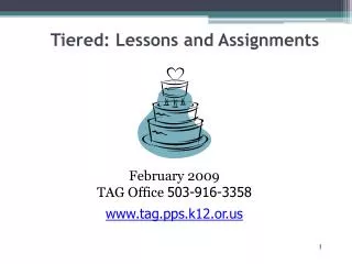 Tiered: Lessons and Assignments