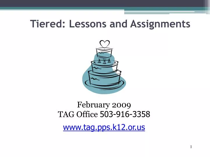 tiered lessons and assignments