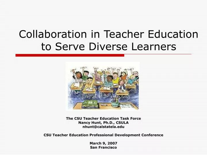 collaboration in teacher education to serve diverse learners
