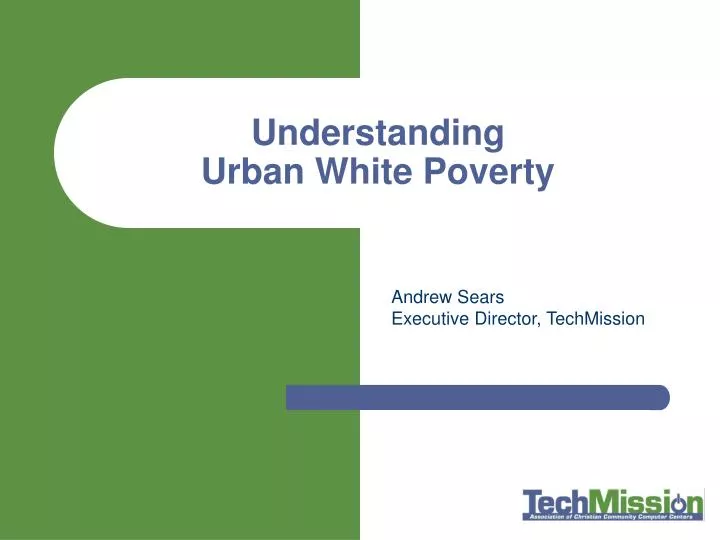 understanding urban white poverty