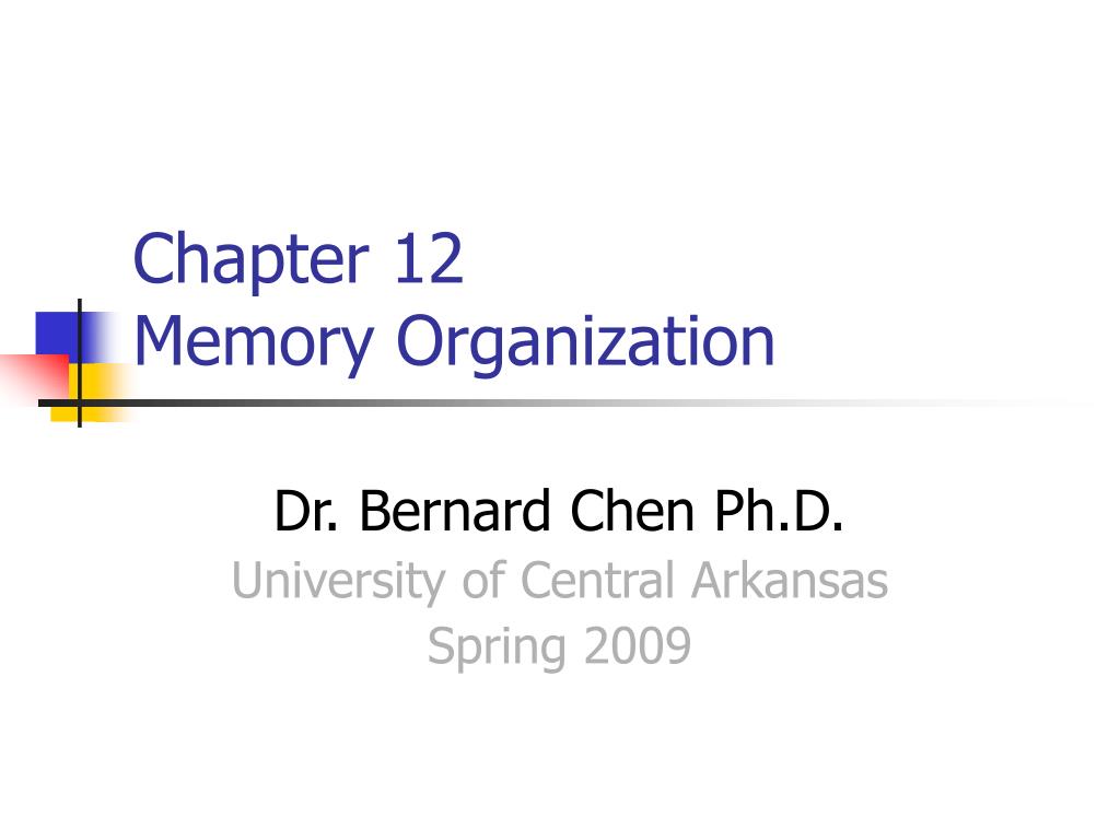 PPT - Chapter 12 Memory Organization PowerPoint Presentation, free ...