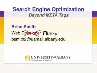 Search Engine Optimization Beyond META Tags