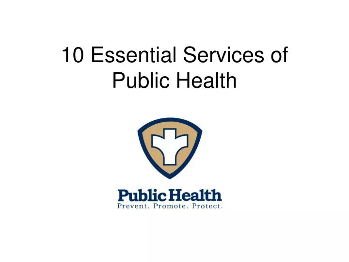 10 essential services of public health