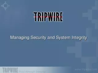 Managing Security and System Integrity