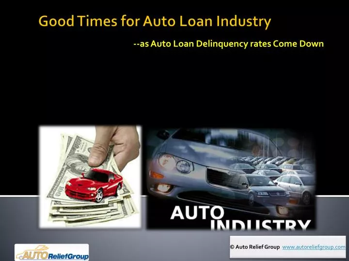 as auto loan delinquency rates come down