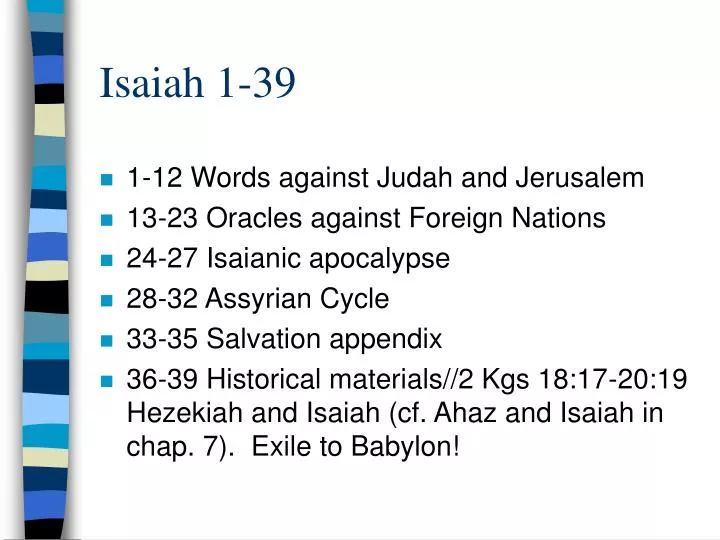 isaiah 1 39