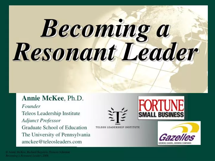 becoming a resonant leader
