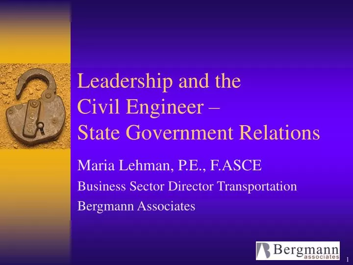 leadership and the civil engineer state government relations