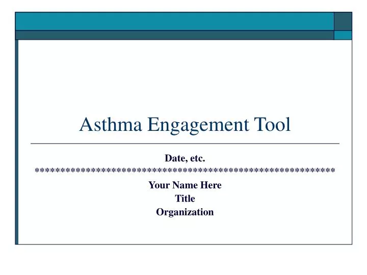 asthma engagement tool